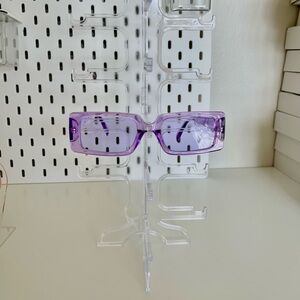 Purple Rectangular Sunglasses
